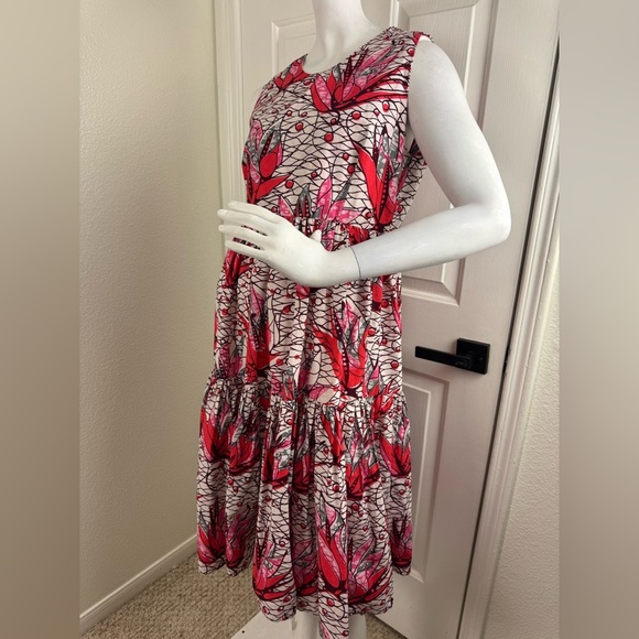 ONYII & Company Floral Sleeveless Maxi Dress - Red, Black And White Size L #189 - Picture 3 of 15